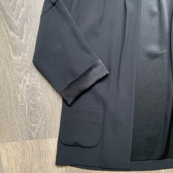 Babaton Aritzia Black Oversized Blazer Kimono Open front Unstructured Size XS - Picture 6 of 14